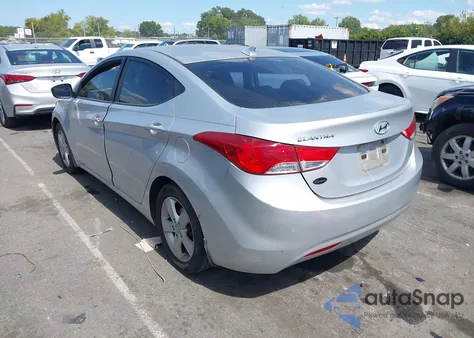 2013 Hyundai Elantra Gls from USA, damaged, VIN KMHDH4AEXDU509065